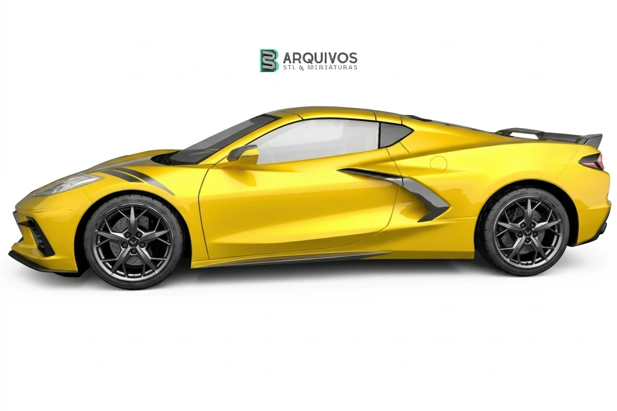 Modelo 3D STL - Chevrolet Corvette C8 2020 — foto 3